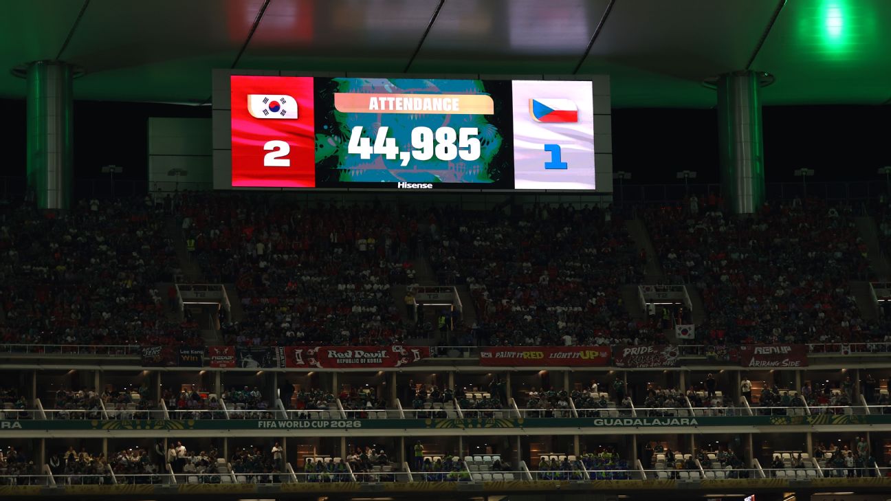 FIFA为韩国对捷克上座率数据辩护 44985人满座声音引争议